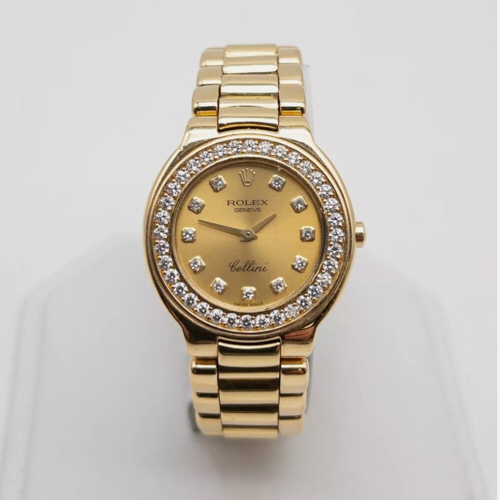 FACTORY LADIES ROLEX CELLINI 18KT YELLOW GOLD